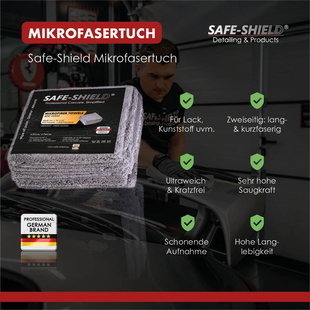 Mikrofiber, polerklut + Allround 400 gsm